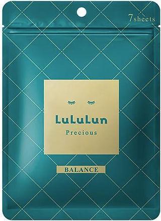 Image du produit Lululun Precious, BALANCE Masque pour le visage (Vert) - 7 feuilles