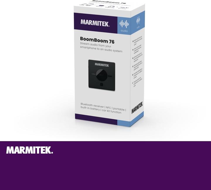 Actual product image Marmitek Récepteur Bluetooth BoomBoom 76 (Receiver)