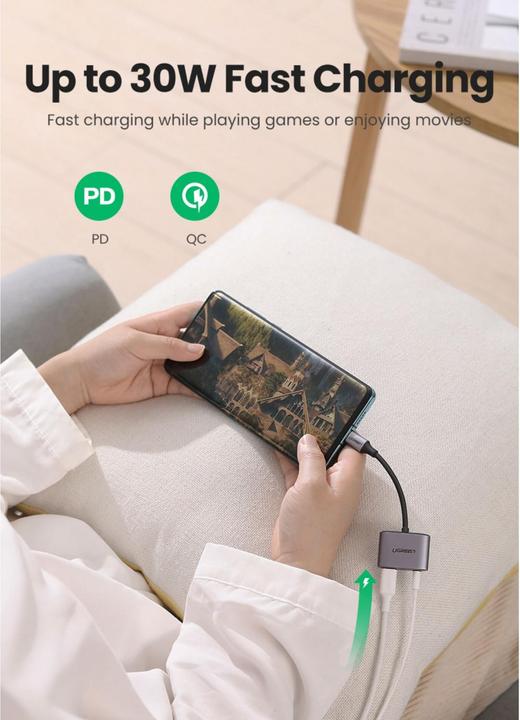 Produktbild Ugreen Kopfhörer Adapter (USB Typ C, 3.5mm Klinke)