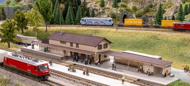Immagine prodotto Noch Stazione ferroviaria RhB Bergün Scartamento N
