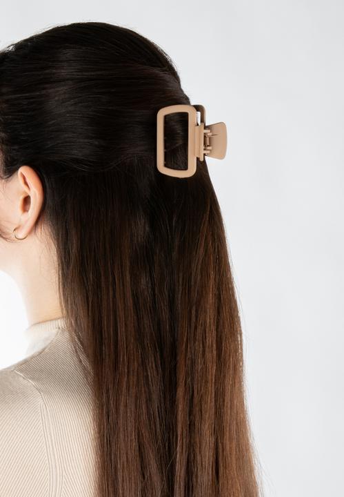 Actual product image Trisa Fashion square hair clips white, blue and beige (3 pcs.)