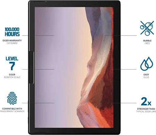 Image du produit Eiger Mountain Glass Clear Tablet (1 pièce(s), Surface Pro 6)