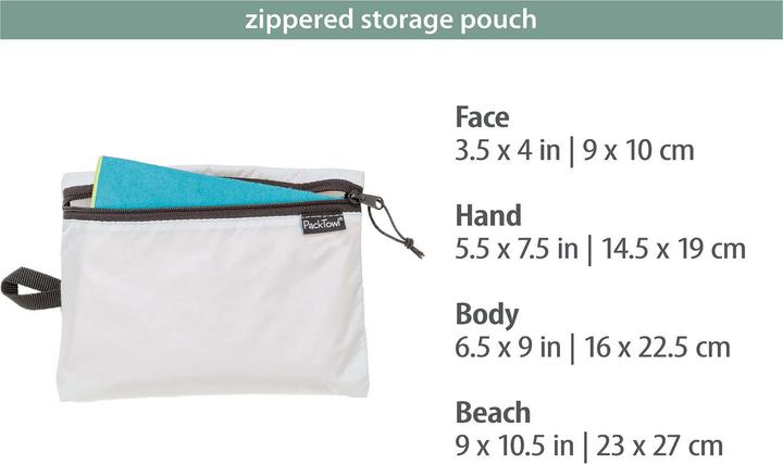 Produktbild Pack Towl Badetuch RecPers Beach, Sage, 150 x 91 cm (150 x 91 cm)
