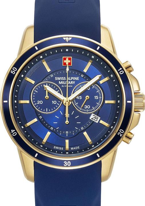 Actual product image Swiss Alpine Military 7089.9815 Chronograph Men's Watch 44mm 10ATM (Chronograph, 44 mm)