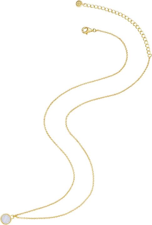 Produktbild Glanzstücke München Damen Sterling Silber Streifenchalcedon gelbgold 40,0 cm Basiskette + 5,0 cm Verlängerun - 28719 (Sterling Silber, 40 - 45 cm)