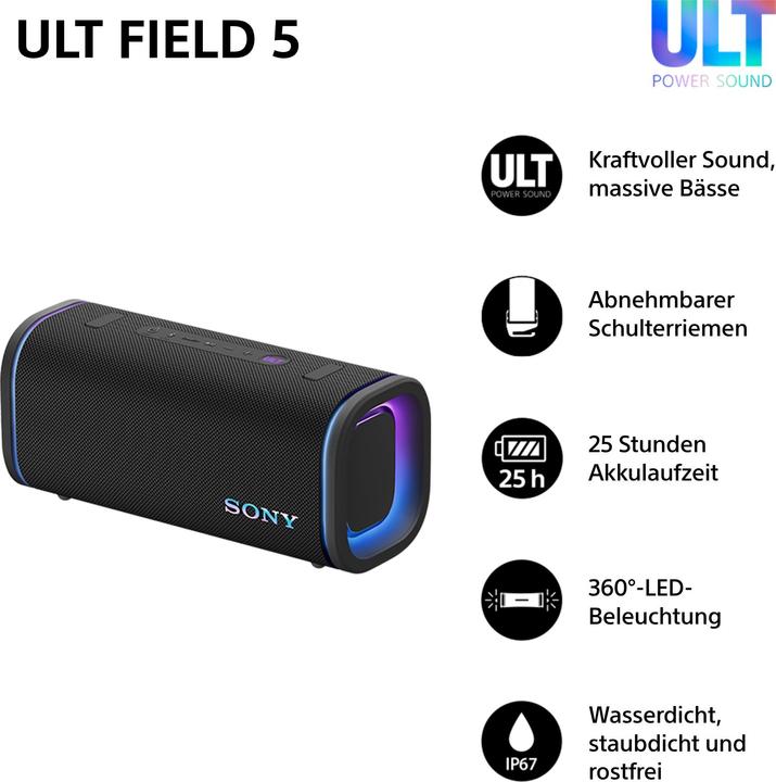 Immagine prodotto Sony ULT Field 5 (25 h, Batteria ricaricabile)