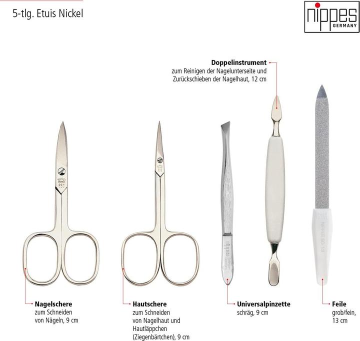 Produktbild Nippes 5-teiliges Maniküre-Set