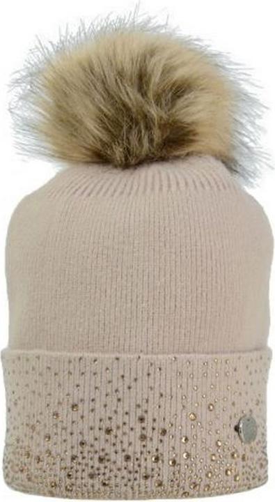 Hy Fashion Bommelmütze Alaska mit Schmucksteinen (One Size)