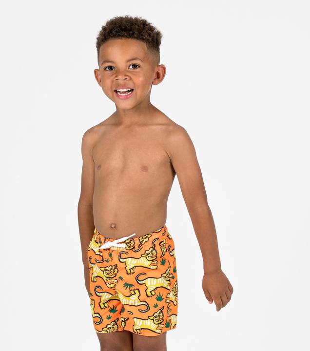 Olaian Boardshorts Kinder Jungen 100 orange