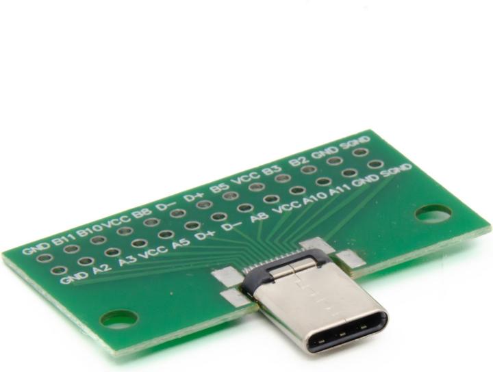 Actual product image Purecrea USB Type C Connector Breakout Board