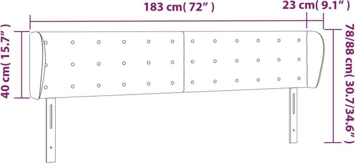 Actual product image VidaXL Zain (183 x 23 x 88 cm)