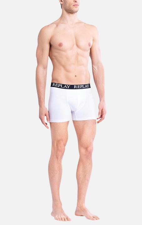 Actual product image Replay Trunk BOXER Style 01/C Basic Cuff Logo im 3er Pack (S, pack of 3)