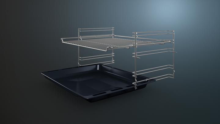 Produktbild Siemens iQ100, Einbau-Herd, 60 x 60 cm, Schwarz, Edelstahl, HE010FBA0