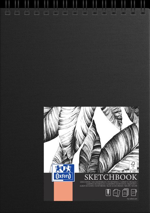 Image du produit Oxford Carnet de croquis (A4, Blanc, Couverture souple)
