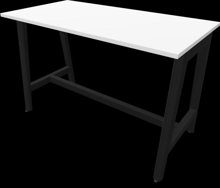 Ash stained black, White