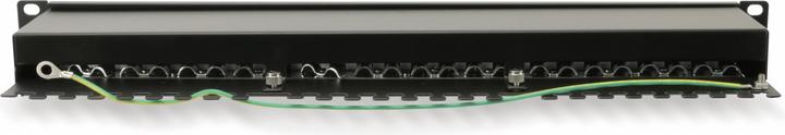 Actual product image Red4Power CAT.6a Patch Panel, 24-Port, LSA, 19 black, R4-N119S