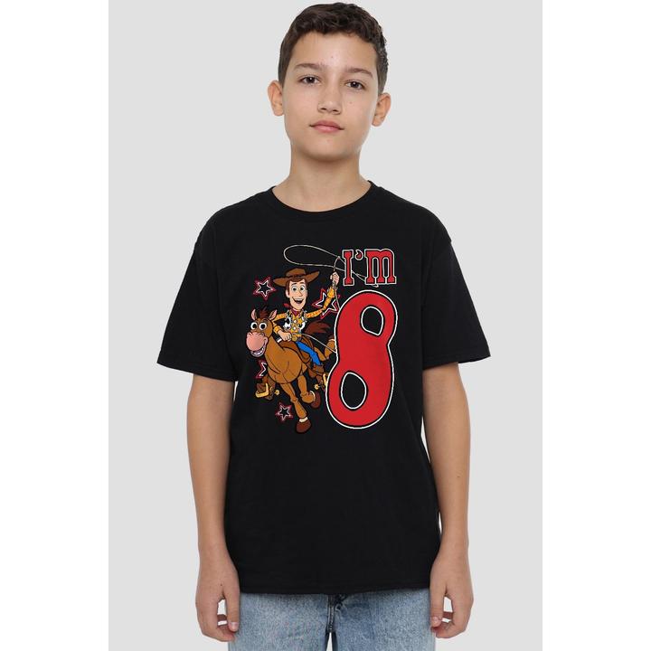 Actual product image Toy Story Childrens/Kids I'm 8 Woody Birthday T-Shirt (104)