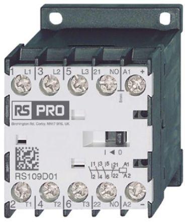 Immagine prodotto Rs Pro Contattore di potenza 110 V bobina, 3 400 V / 12 A 5,5 kW