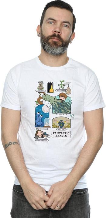 Actual product image Fantastic Beasts Mens Chibi Newt T-Shirt (XL)