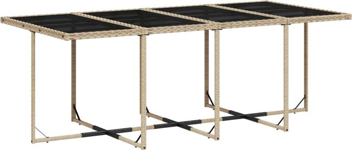 Produktbild VidaXL Gartenmöbel Essgruppe Gartengarnitur 13-tlg. Beigemischung Poly Rattan (220 cm)