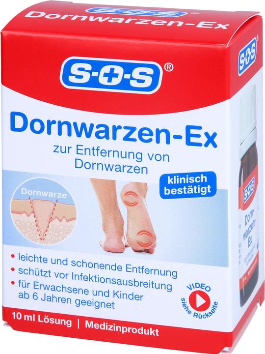 SOS Dornwarzen-Ex (Fusscrème & Fussgel, 10 ml)
