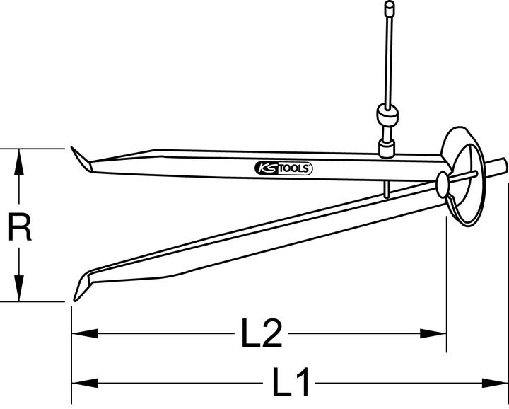 Produktbild KS Tools Präzisions-Feder-Lochzirkel-Innentaster