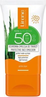 Actual product image Lirene Sun Protective Face Lotion With Aloe Vera Spf50 50Ml (Sun cream face, SPF 50, 50 ml)