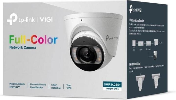 Produktbild TP-Link INSIGHT S455, CCTV Sicherheitskamera, Draussen, Kabelgebunden, 80 m, 120 dB, Zimmerdecke (2880 x 1620 Pixels)