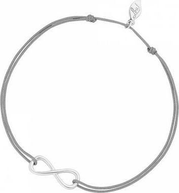 Armband INFINITY, 14 K Weissgold, Grau (0.50 cm, Synthetikband, 14 K Weissgold (585) rhodiniert)