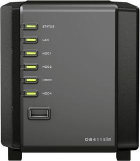 Produktbild Synology DS411 slim, NAS mit 4x 1TB Samsung, 2.5 Zoll (4 x 1 TB)