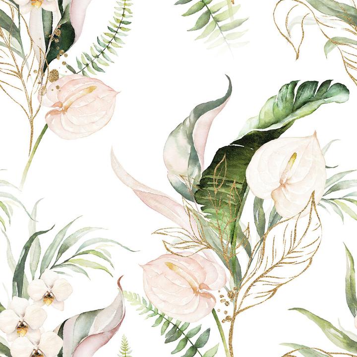 Fleurs blanches sur blanc