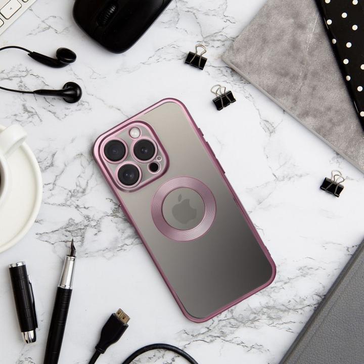 Image du produit OEM Back panel cover Case GLAM for IPHONE 16 rose pink (Apple iPhone 16)