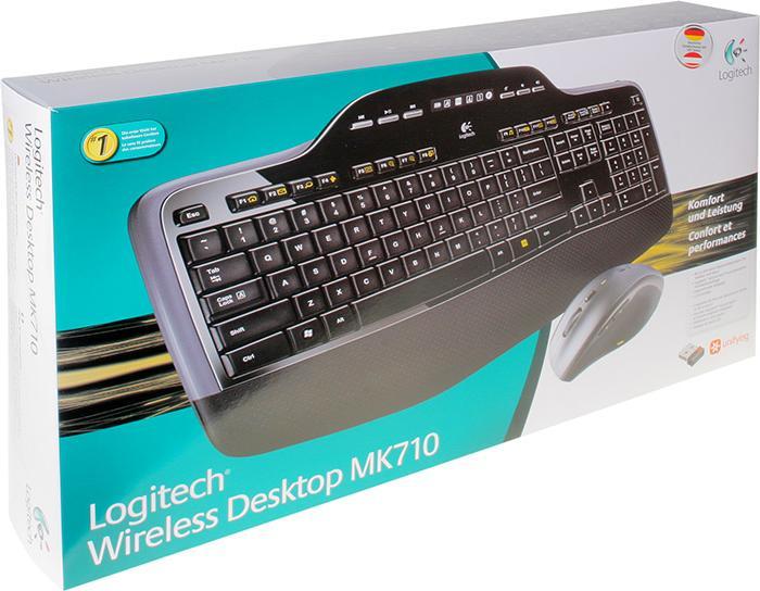 Immagine prodotto Logitech Tastiera+mouse wireless MK710 nero nei punti vendita (DE, Senza fili)