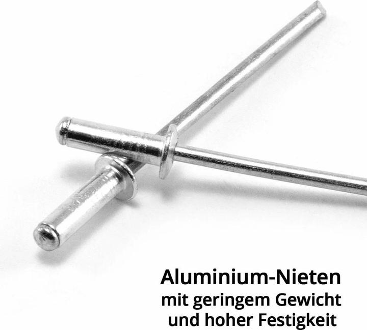 Produktbild Stahlwerk Nieten Sortiment 1000-teilig Blindnieten Set aus Aluminium Nietenset