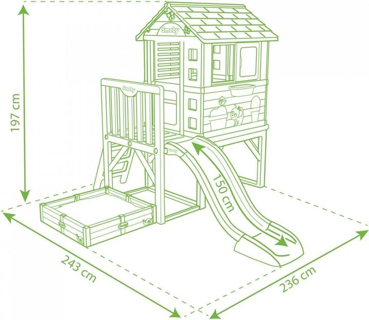 Actual product image Smoby Playhouse Square Stilts