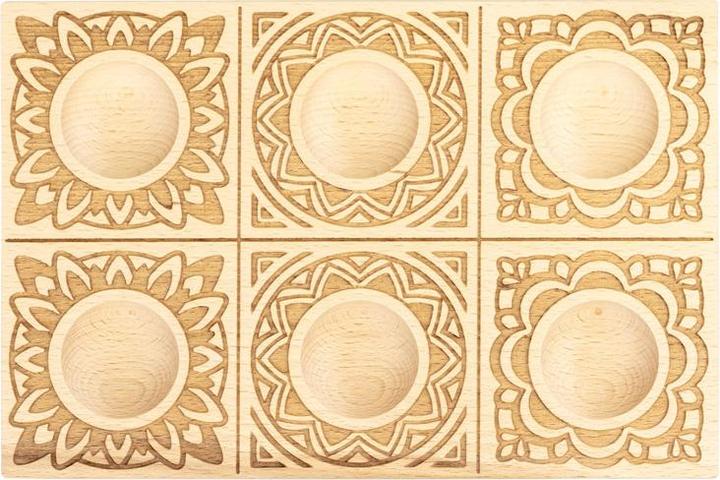 Immagine prodotto Leonardi Wood Stampo per ravioli fatto a mano in legno Mandala Tripel (copia)