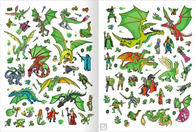 Produktbild Das Metallic-Stickerbuch – Drachen