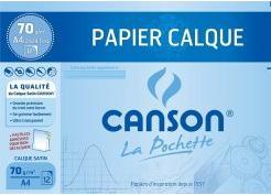 Produktbild Canson Transparentpapier, satiniert, DIN A4, 70 g/qm (A4)