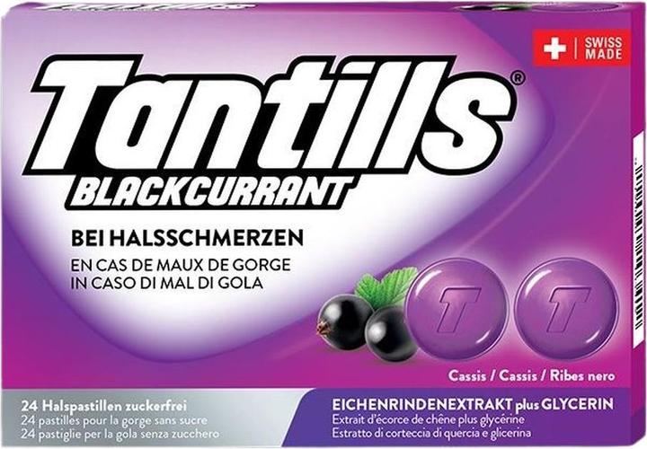 Produktbild Tantills Halspastillen Blackcurr 24 Stk (24 Stück)