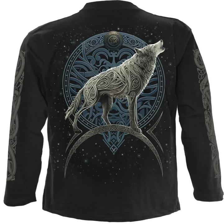 Produktbild Spiral Celtic Wolf TShirt Langärmlig (L)