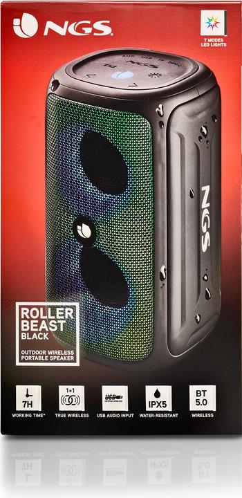 Image du produit NGS Roller beast black (7 h, Fonctionnement sur batterie)