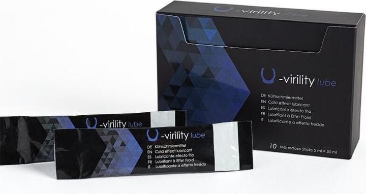 Actual product image 500 Cosmetics U-Virility Lube Lubricant With Cooling Effect 10 X 5 ml