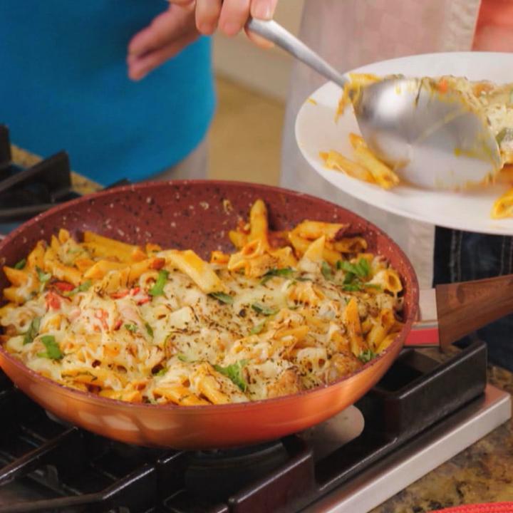 Immagine prodotto Livington Copper & Stone Pan (28 cm, Set di pentole e padelle da cucina, Rame)