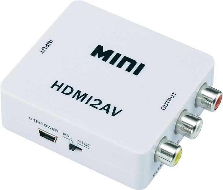 Immagine prodotto SpeaKa Professional Convertitore HDMI / Cinch (1x HDMI jack => 3x Cinch jack) Bianco (Modulatore HDMI)