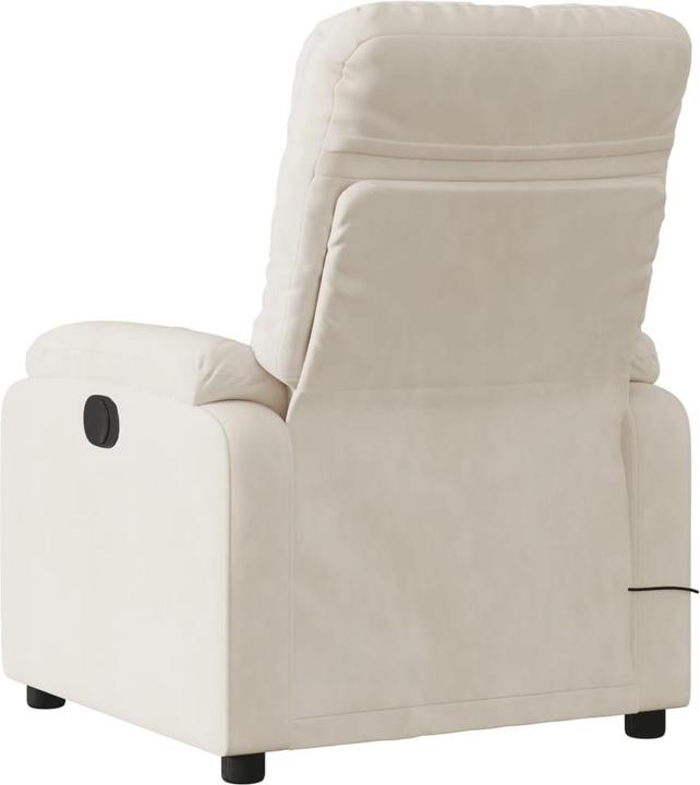 Image du produit VidaXL Fauteuil de massage beige microfibre,Couleur : beige,Matériau