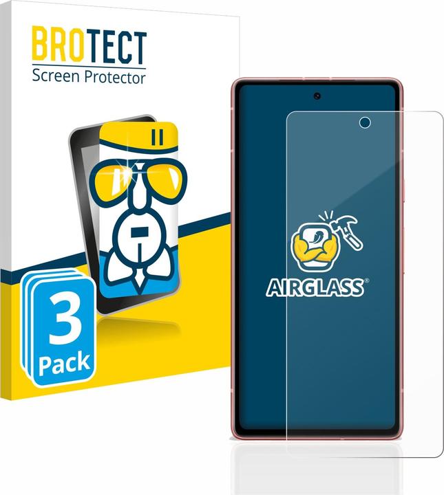 BROTECT AirGlass Panzerglasfolie (3 Stück, Google Pixel 7a)