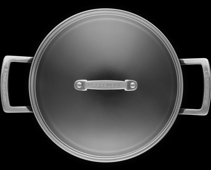 Actual product image Le Creuset 51111240010502 Aluminium non-stick meat pot, anthracite/silver (24 cm, Pot, Cast aluminium)