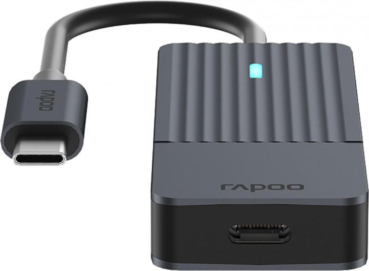 Produktbild Rapoo USB-C Hub, USB-C auf USB-C, grau (USB-C, 4 Ports)