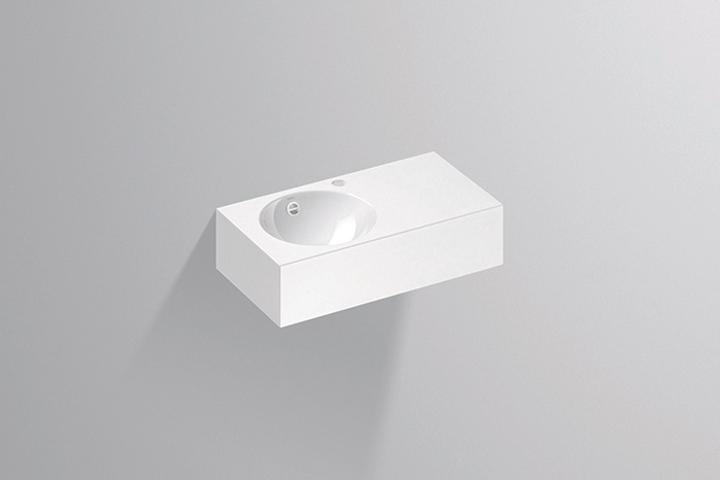 Actual product image Alape wash basin WT.IC600H.L, rectangular W: 600mm H: 160mm D: 325mm, 4239200000, white (325 mm, 600 mm)