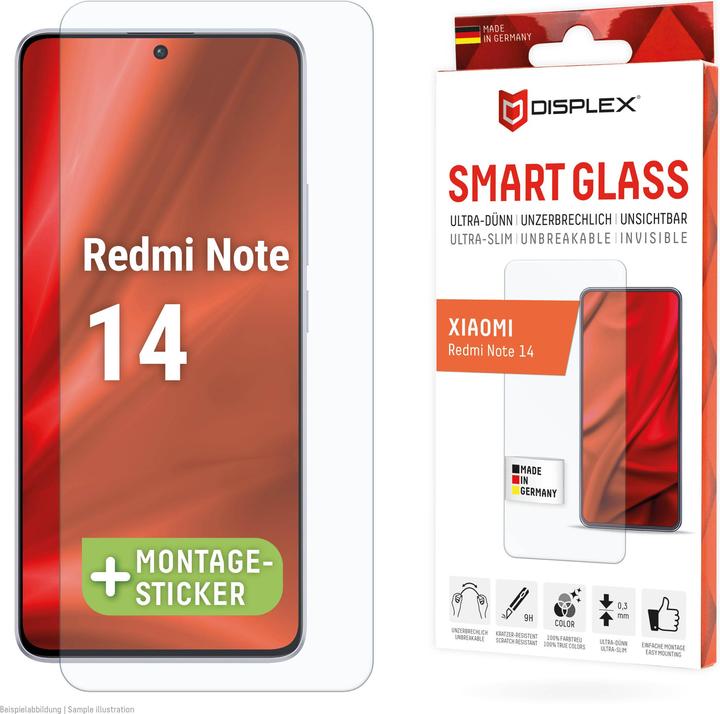 Produktbild Displex Smart Glass (1 Stück, Xiaomi Redmi Note 14)